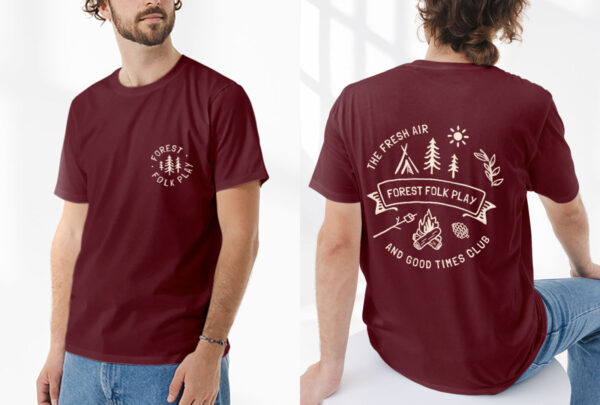 Adult Unisex Back Print Tee - Image 12