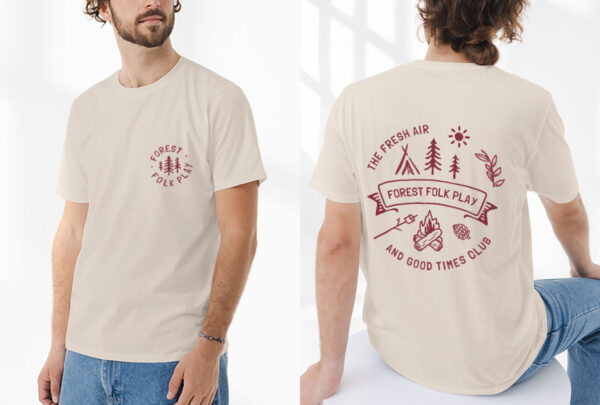 Adult Unisex Back Print Tee - Image 4