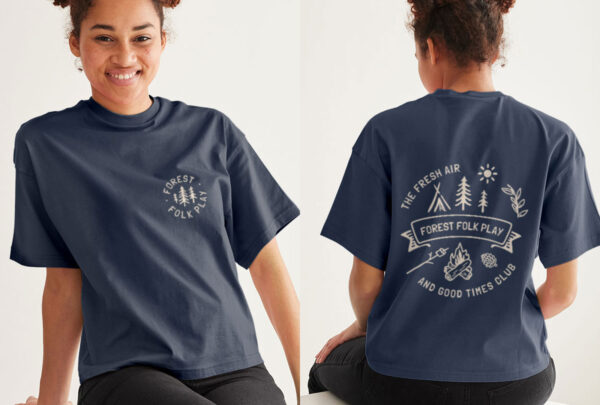 Adult Unisex Back Print Tee - Image 5