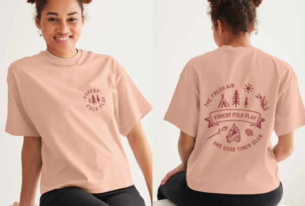 Adult Unisex Back Print Tee - Image 7
