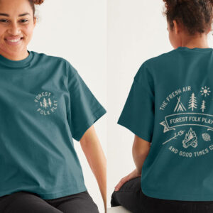Adult Unisex Back Print Tee